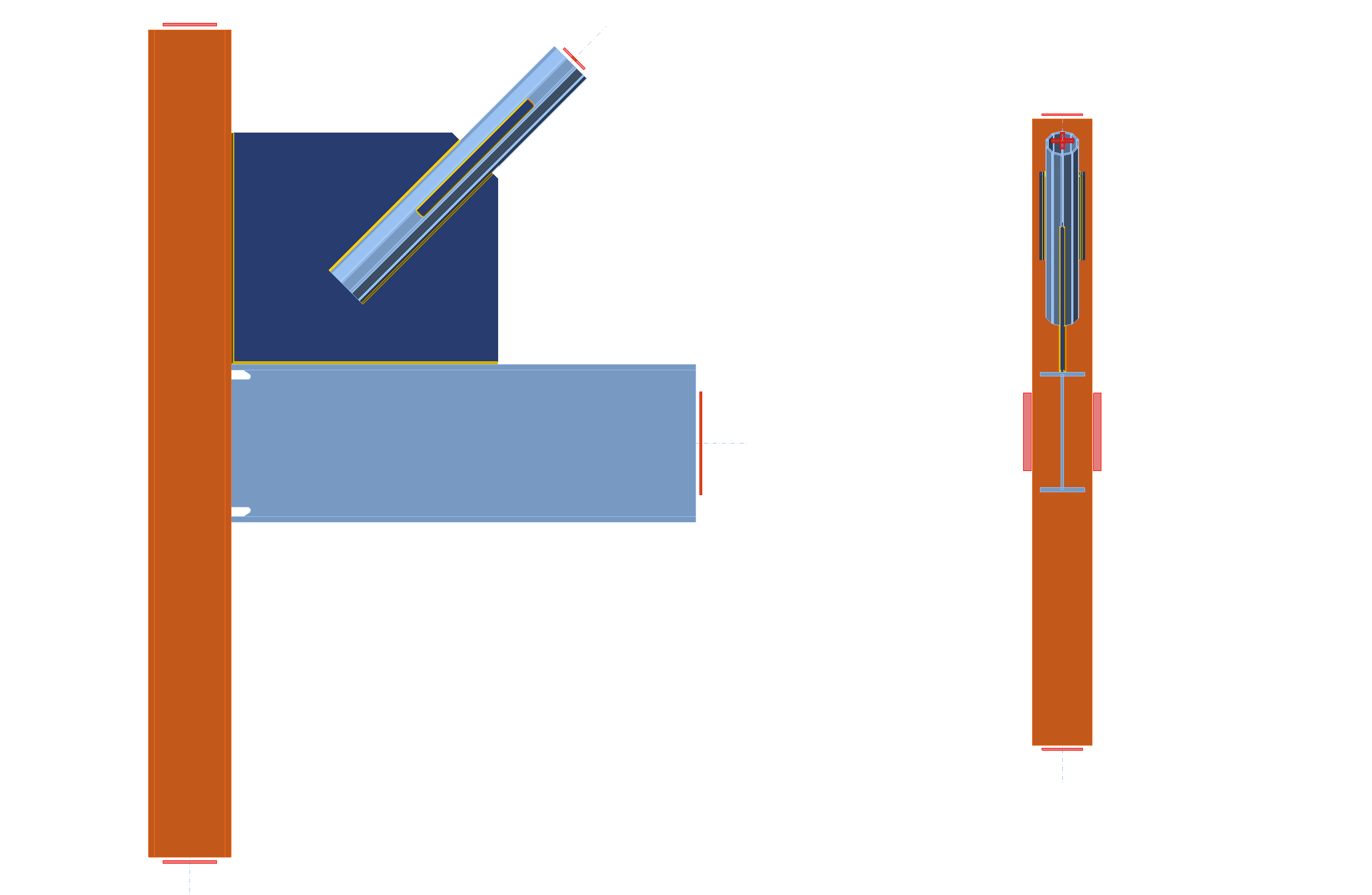 SCBF Brace-to-Beam/Column Connection Design with Elliptical Clearance and Fixed Beam-to-Column Connection
