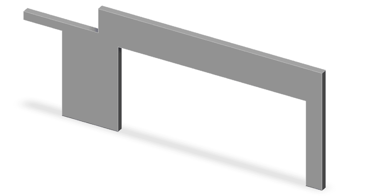 This analysis focuses on the load-bearing wall with the window opening in the faรงade and the cantilever. The wall is designed to support the loads transmitted from the roof, which highlights the importance of structural integrity in this configuration. Code-check calculation according to EN code in IDEA StatiCa Detail.