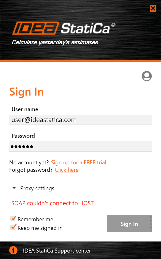 Foutmelding – SOAP couldn't connect to HOST IDEA StatiCa