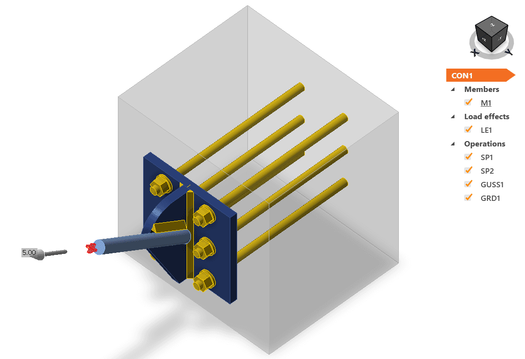 Cable anchorage connection