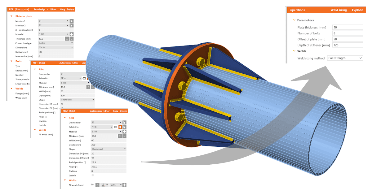 Progettazione parametrica per connessioni in acciaio