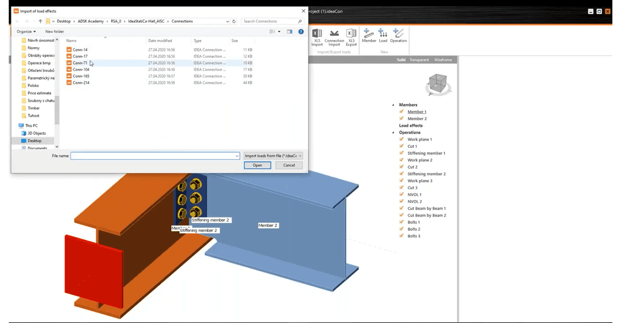 Joining of FEA-Robot and CAD-Advance Steel model together in practice
