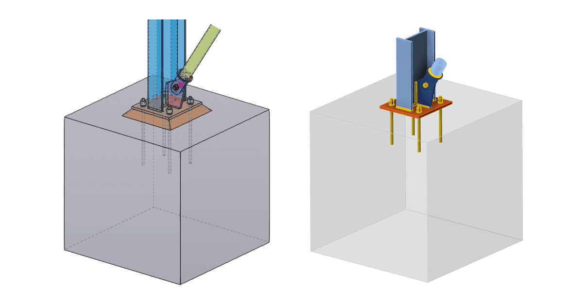 Import von Ankern aus Tekla Structures nach IDEA StatiCa